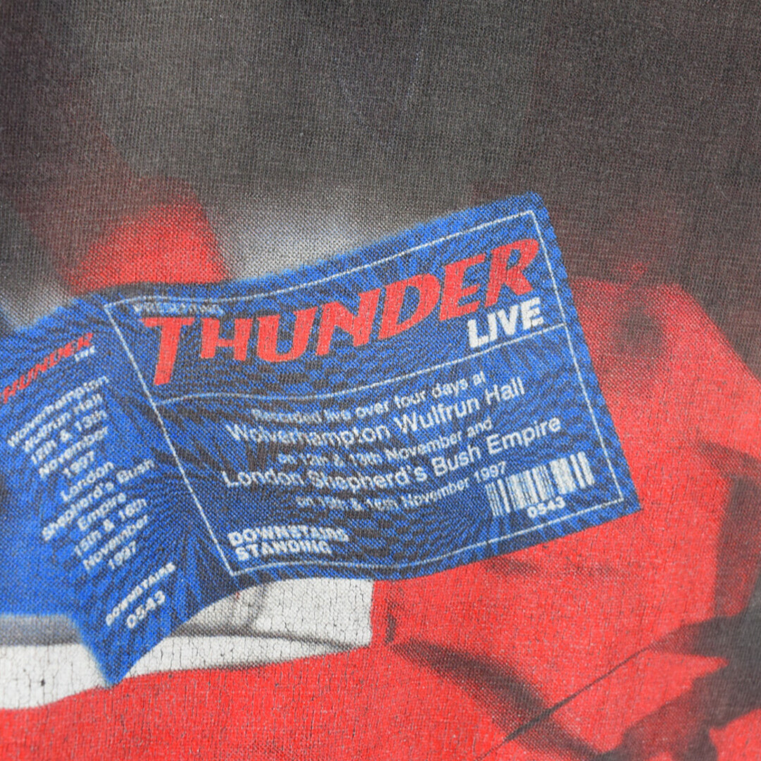 VINTAGE ヴィンテージ 90's THUNDER TOUR サンダー プリント半袖 バンドTシャツ ヴィンテージ ブラック