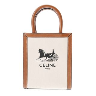 セリーヌ(celine)のセリーヌ  スモールバーティカルカバ 2WAYバッグ ブラウン(ハンドバッグ)