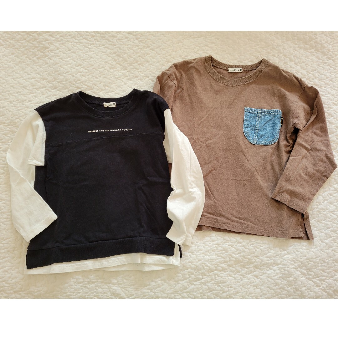 Branshes(ブランシェス)のBRANSHES《ブランシェス》130 長袖Tシャツ 2枚セット キッズ/ベビー/マタニティのキッズ服男の子用(90cm~)(Tシャツ/カットソー)の商品写真