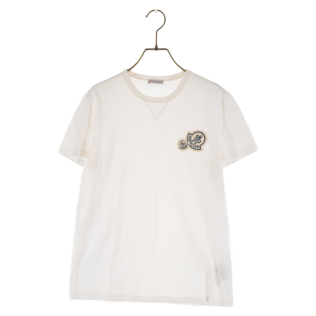 MONCLER モンクレール 19SS MAGLIA T-SHIRT マグリア ロゴワッペン半袖Tシャツ カットソー ホワイトE20918032500  8390Y ホワイト | フリマアプリ ラクマ