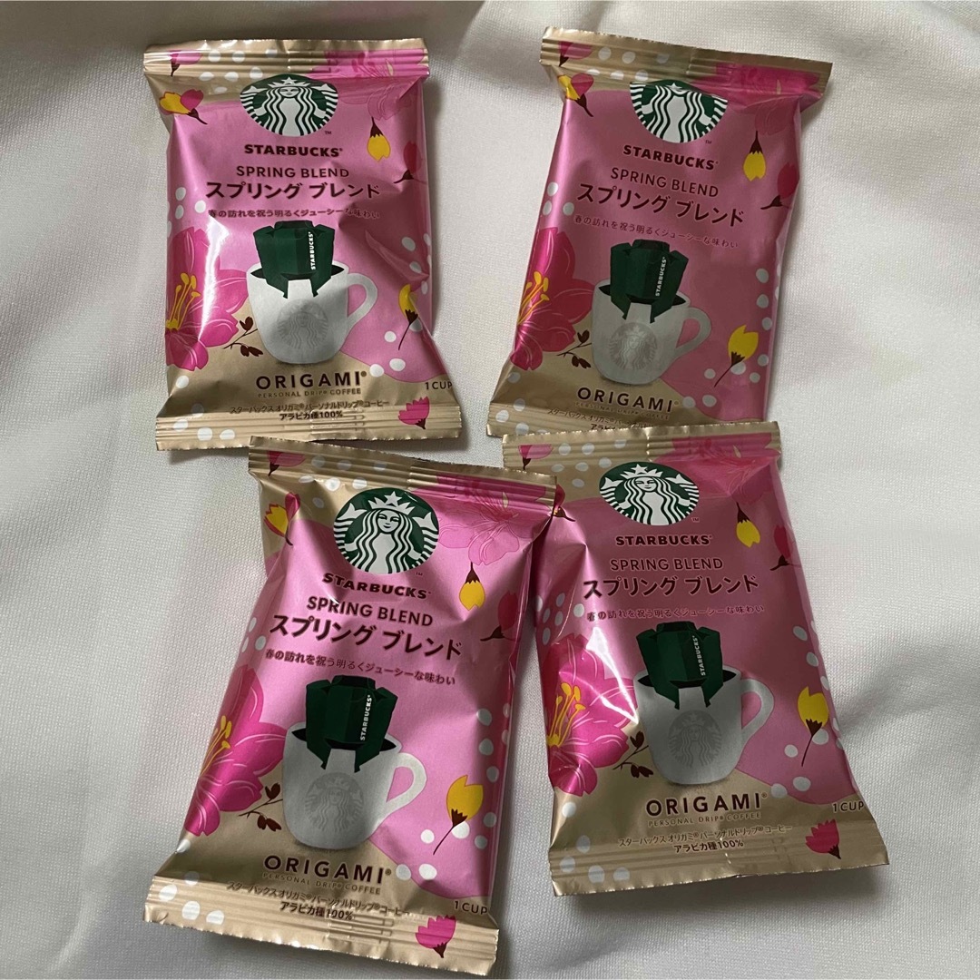 Starbucks(スターバックス)のスターバックス　starbucks スプリングブレンド　origami 春限定 食品/飲料/酒の飲料(コーヒー)の商品写真