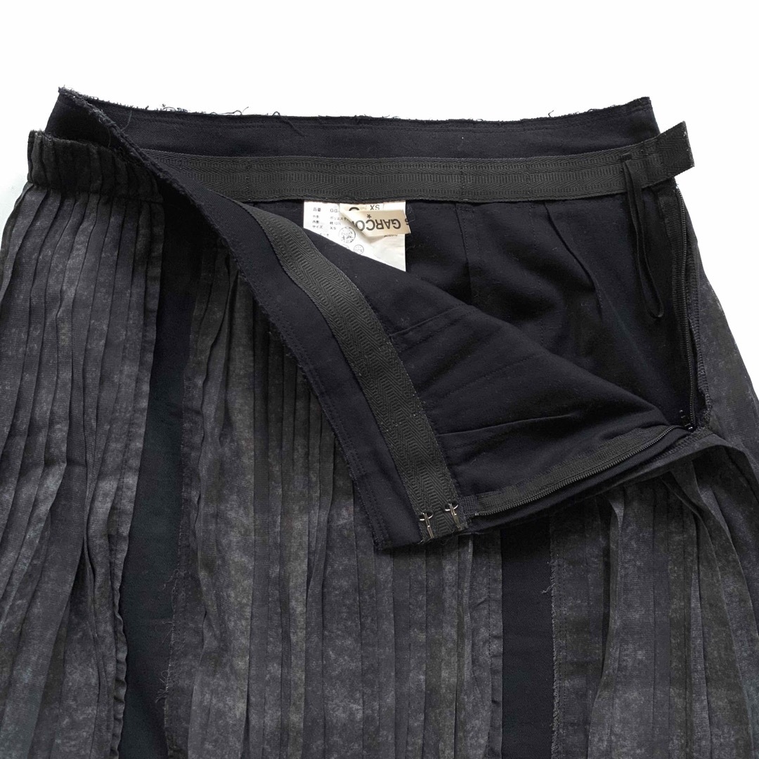 《美品》COMME des GARCONS ミニ プリーツスカート ブラック