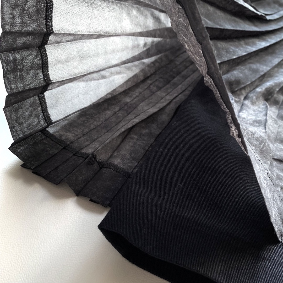 《美品》COMME des GARCONS ミニ プリーツスカート ブラック