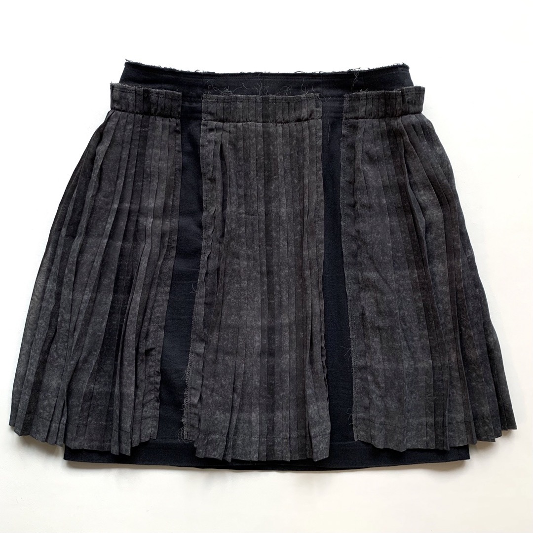 《美品》COMME des GARCONS ミニ プリーツスカート ブラック