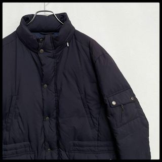 ランバンコレクション(LANVIN COLLECTION)のダウン90%　ランバン　LANVIN　ジップアップ　ダウンジャケット　ネイビー(ダウンジャケット)