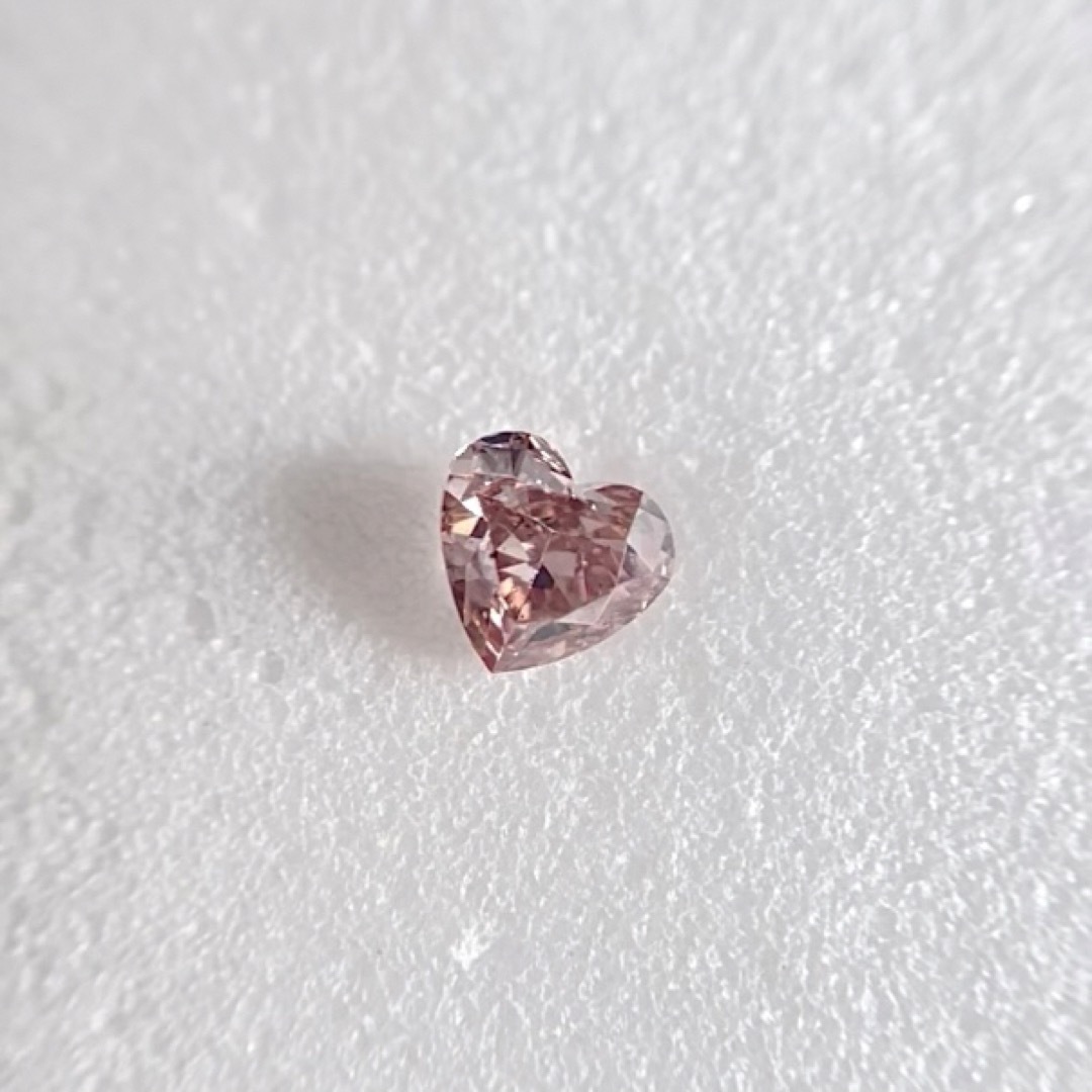 天然ピンクダイヤルース0.096ct SI-2 天然ピンクダイヤFANCY PURPLISH PINK