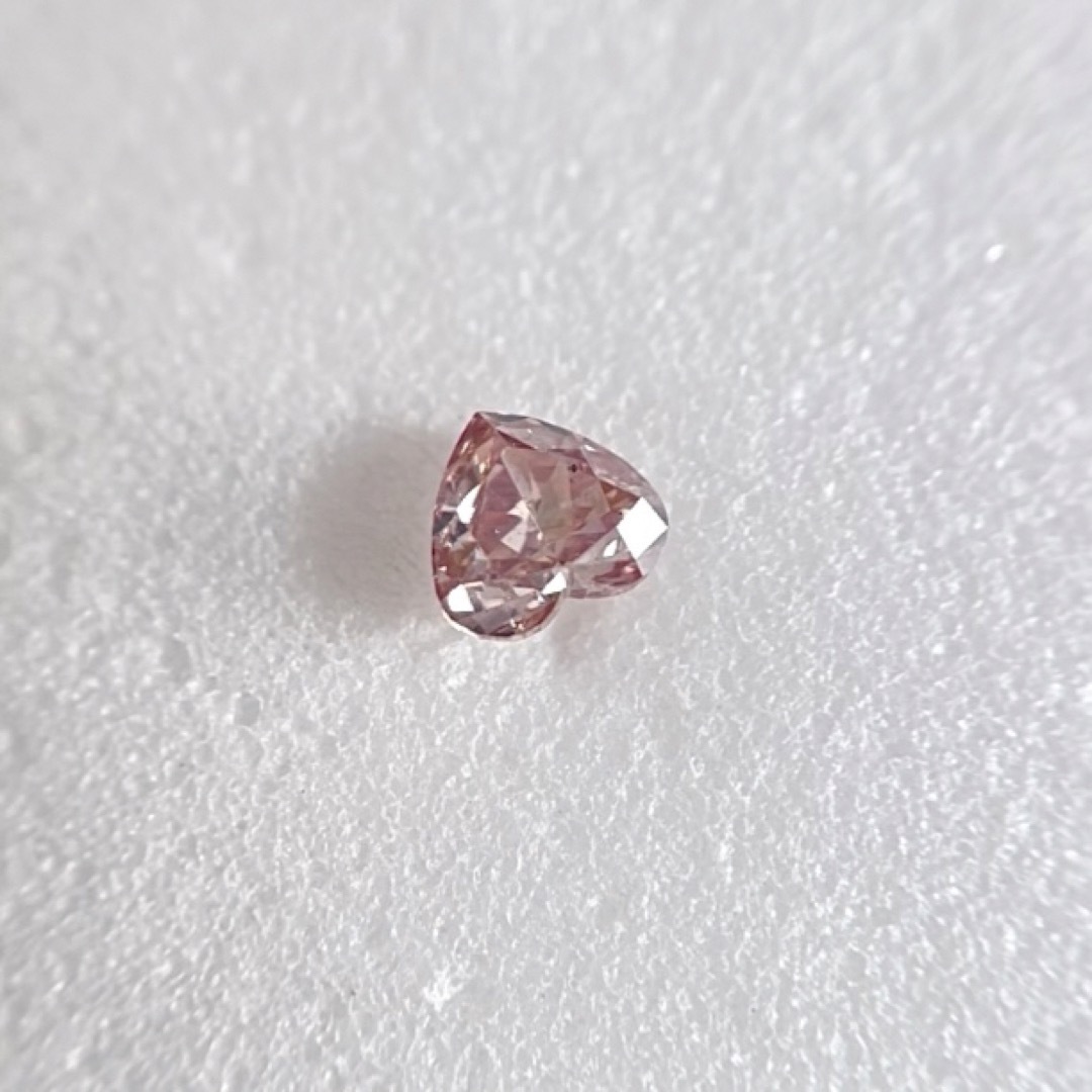 天然ピンクダイヤルース0.096ct SI-2 天然ピンクダイヤFANCY PURPLISH PINK