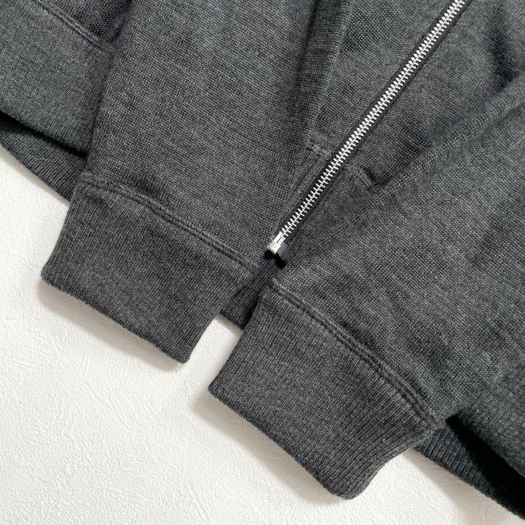 バーバリーブラックレーベル ビッグホース刺繍 ジップアップ ドライバーズニット