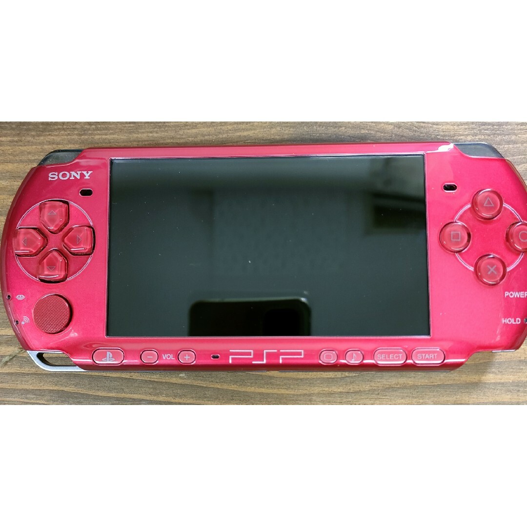 専用出品　PSP-3000 レッド　比較的良品　送料無料　①