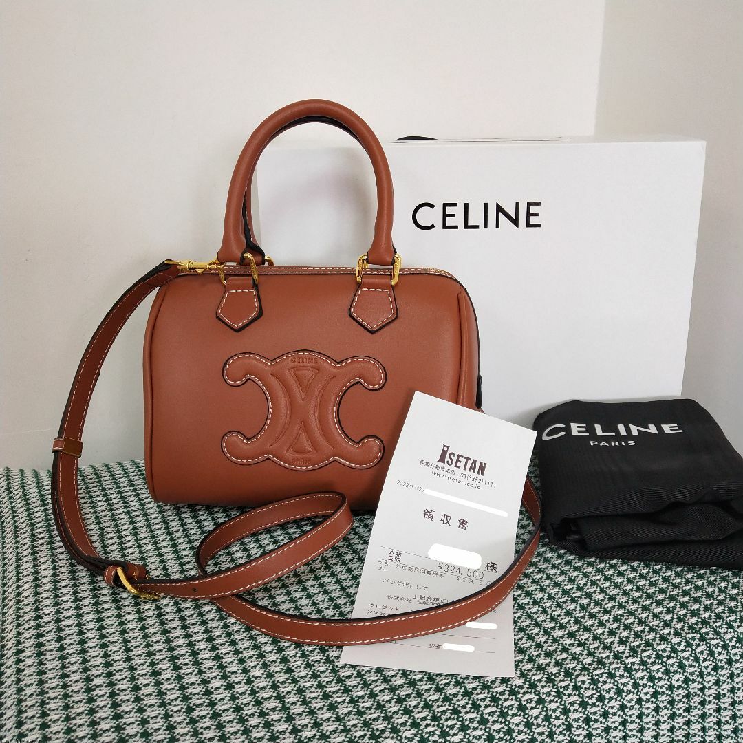 celine   CELINE スモール ボストン キュイル トリオンフ の通販 by