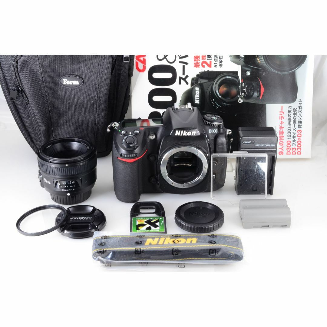 Nikon - 【❄銘機・背景ボケ】Nikon ニコン D300 大人気単焦点レンズ オマケ多数