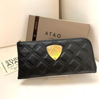 アタオ(ATAO)の新品 未使用 ATAO レザー マトラッセ L型ファスナーロングウォレット① (財布)