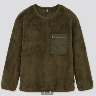 ユニクロ(UNIQLO)のユニクロ　KIDS ファーリーフリースプルオーバー　120cm(Tシャツ/カットソー)