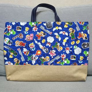 ハンドメイド　レッスンバック　マリオ①(レッスンバッグ)