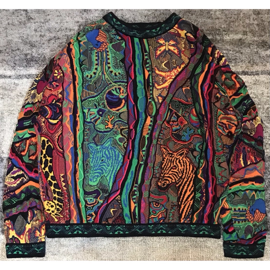 幻の逸品 最高傑作 異次元のセンス 90s COOGI クージー ニットセーター