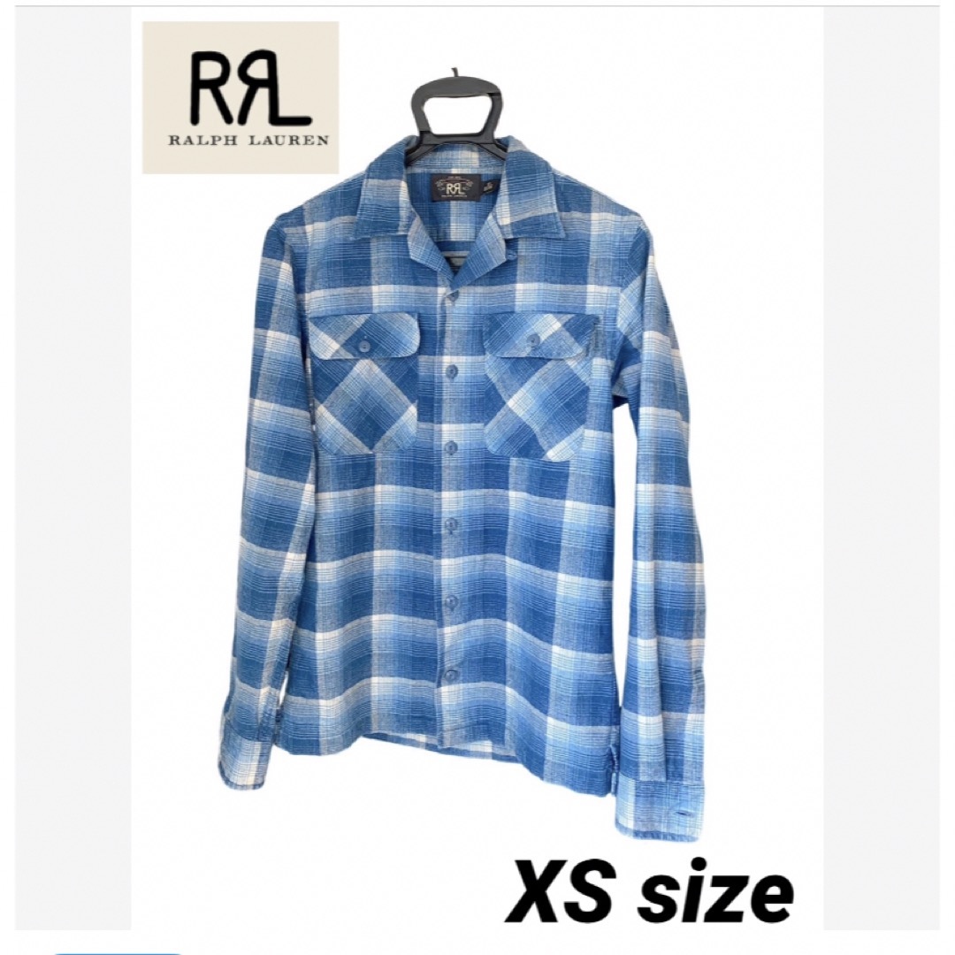 RRL オンブレチェック コットンシャツ　Sサイズ　希少