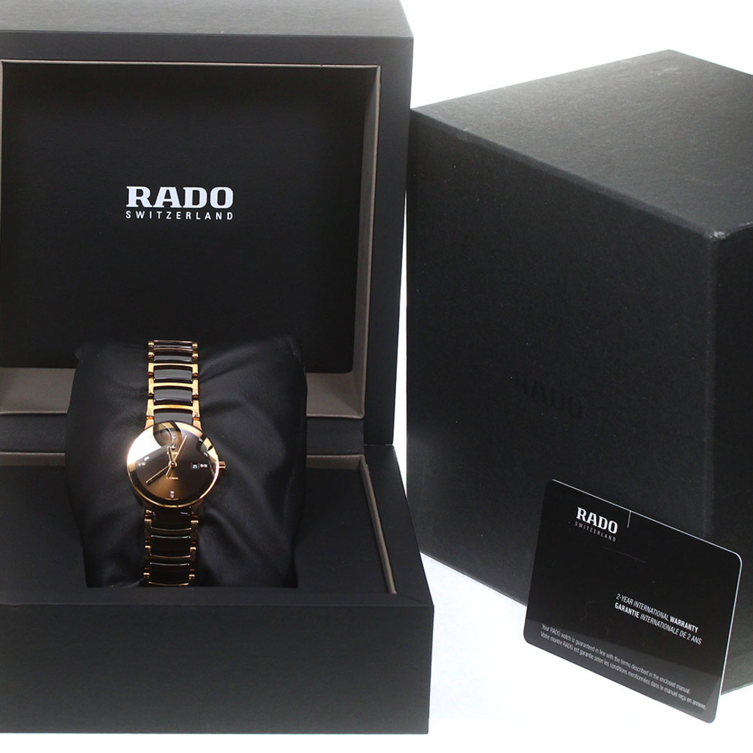 RADO(ラドー)のラドー RADO R30183722 セントリックス 8Pダイヤ 自動巻き レディース 箱・保証書付き_777947 レディースのファッション小物(腕時計)の商品写真