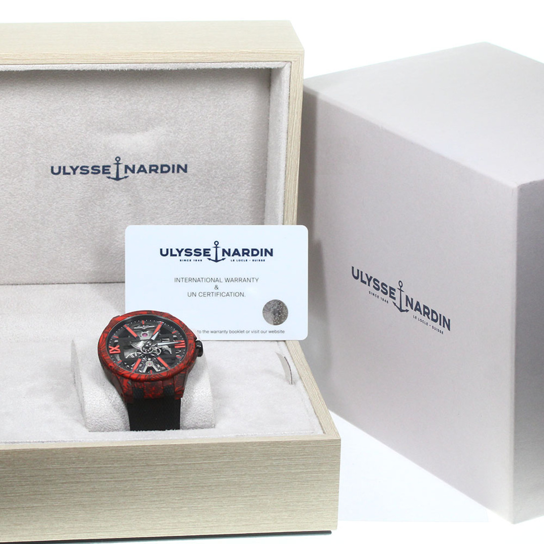 ULYSSE NARDIN(ユリスナルダン)のユリス・ナルダン Ulysse Nardin 3713-260/MAGMA NEW EXECUTIVE SKELETON X MAGMA 手巻き メンズ 良品 箱・保証書付き_773295 メンズの時計(腕時計(アナログ))の商品写真