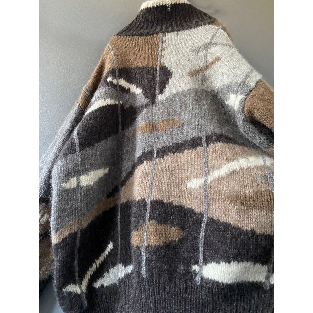 古着 ビンテージ 80s 柔らかいwool ザックリ ニット セーター 古着 ビンテージ 80s 柔らかいwool ザックリ ニット セーター