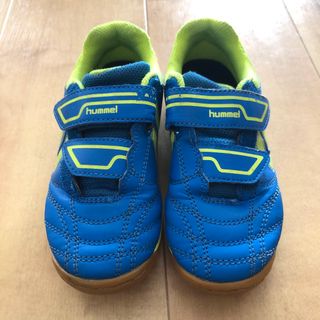 ヒュンメル(hummel)のフットサルシューズ　18㎝　青(シューズ)