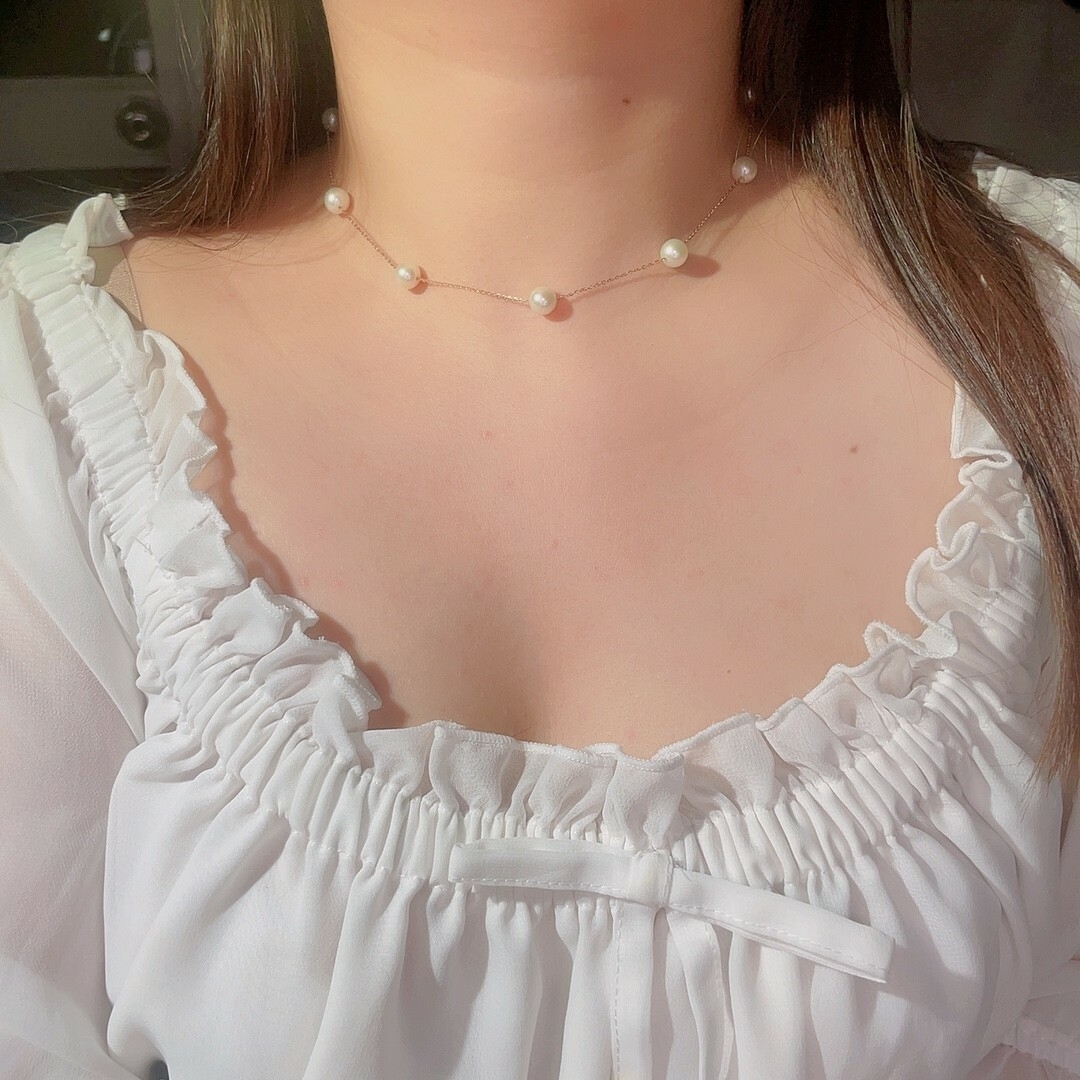高級】淡水真珠 ネックレスk18の通販 by 天然ダイヤモンド&パール's