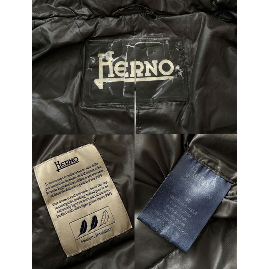 HERNO(ヘルノ)のHERNO ヘルノ ロング ダウンコート 取り外し可能ファーフード レディースのジャケット/アウター(ダウンコート)の商品写真