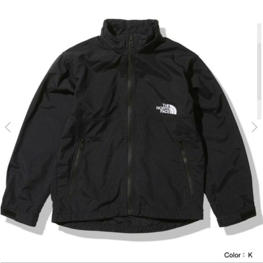 THE NORTH FACE(ザノースフェイス)の【 140 】ブラック ★ノースフェイス★キッズ コンパクト ジャケット キッズ/ベビー/マタニティのキッズ服男の子用(90cm~)(ジャケット/上着)の商品写真