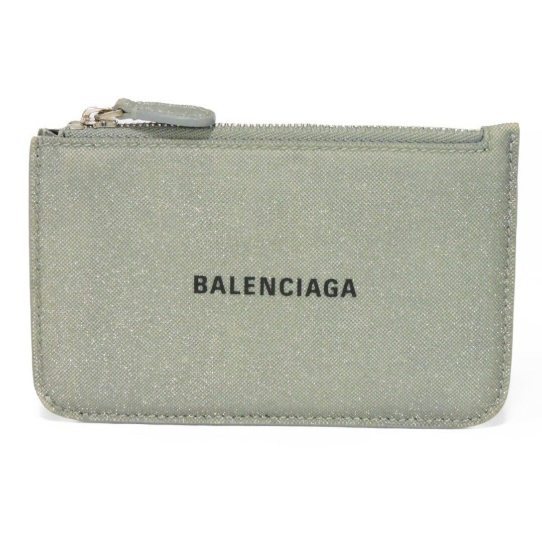 BALENCIAGA バレンシアガ キャッシュ ロング コイン カードホルダー グリッター ラメ シルバー フラグメントケース コンパクトウォレット  カードケース 新ロゴ グレー コインケース 637130 2102O 1501 | フリマアプリ ラクマ