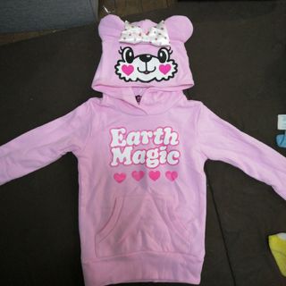 アースマジック(EARTHMAGIC)の新品未使用♡アースマジック♡なりきりマフィーちゃんパーカー①(Tシャツ/カットソー)