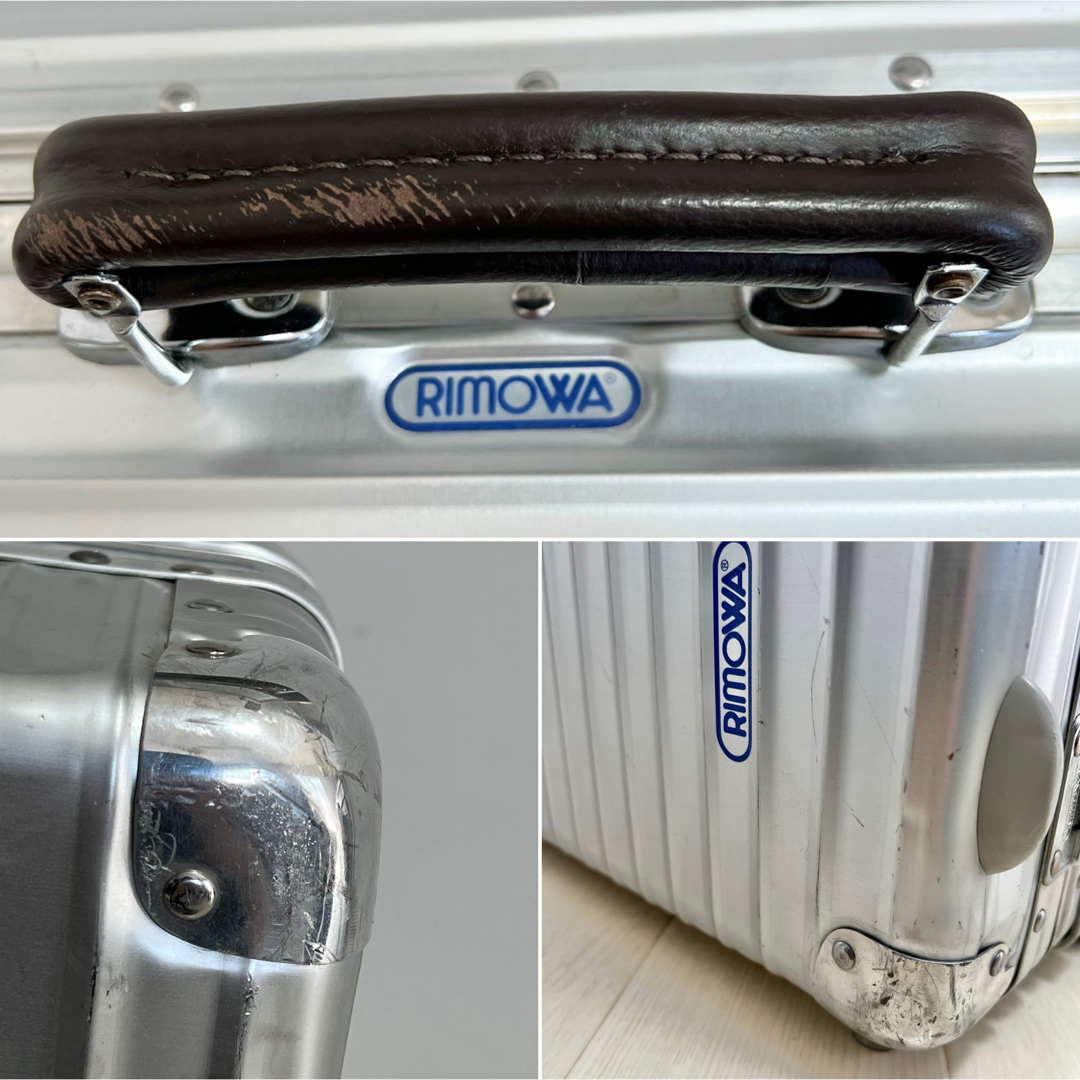 専用①RIMOWA/リモワ クラシックフライト 旧ロゴ  青ロゴ 付属品多数