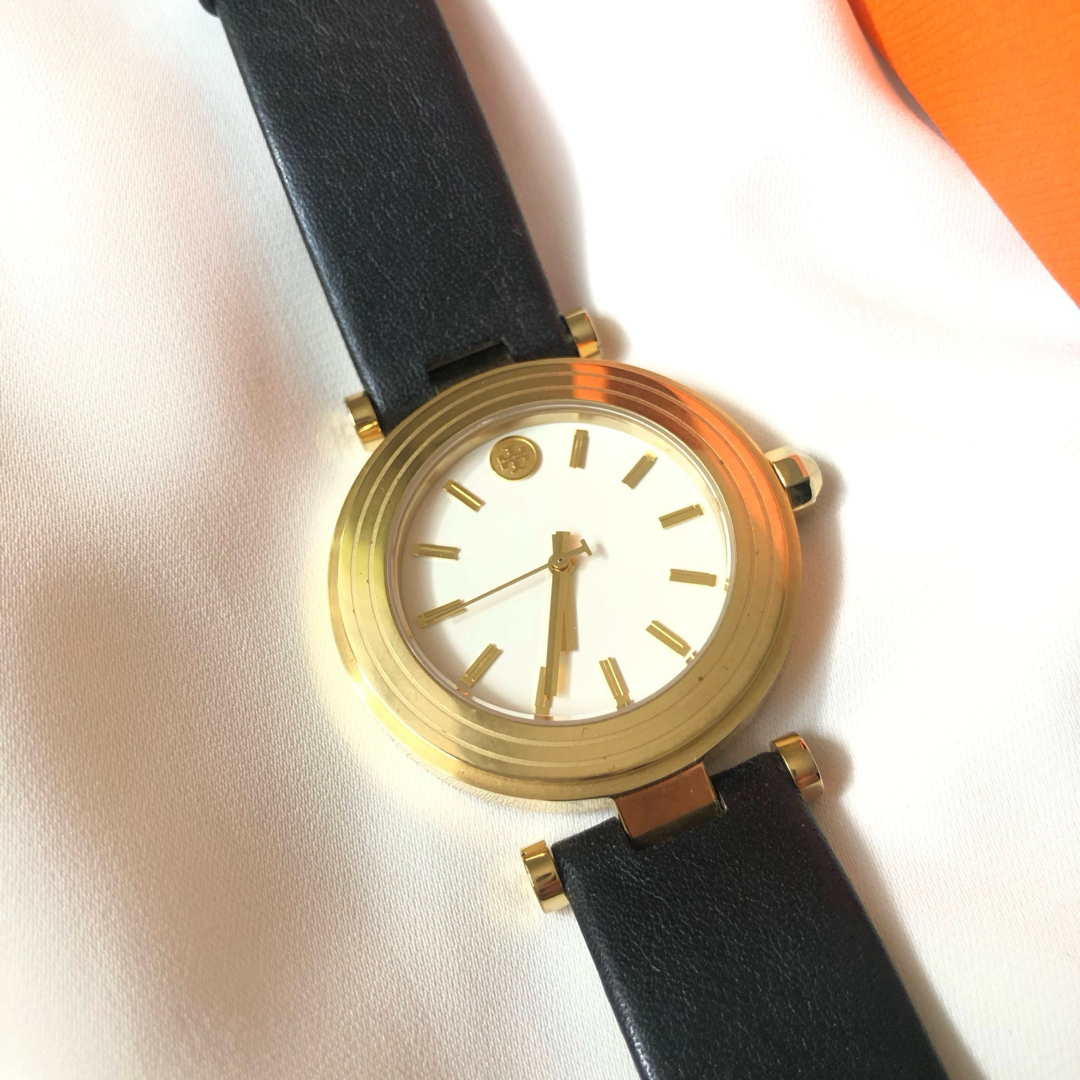 Tory Burch(トリーバーチ)の★美品★TORY BURCH トリーバーチ 腕時計 レザー ゴールド レディースのファッション小物(腕時計)の商品写真