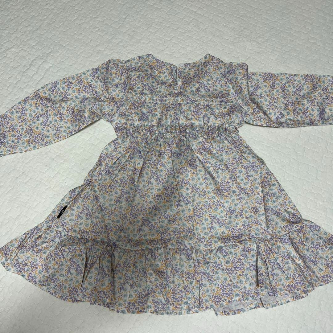 ishleytop 韓国風デザイン 女の子 花柄 ワンピース 秋 春 100cm キッズ/ベビー/マタニティのキッズ服女の子用(90cm~)(ワンピース)の商品写真