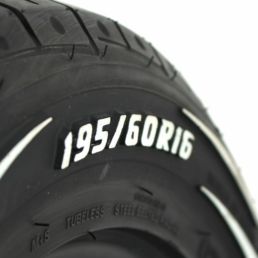 195/60R16 ホワイトレター タイヤ 4本セット 送料無料！16インチ