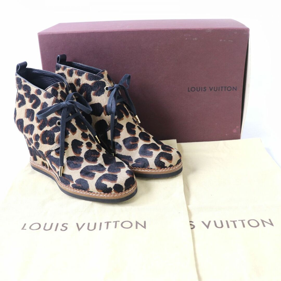 LOUIS VUITTON - 未使用品△伊製 LV ルイヴィトン レオパード柄 ハラコ