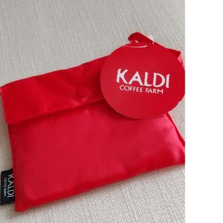 カルディ(KALDI)の【お値下げ】カルディ エコバッグ 赤(エコバッグ)