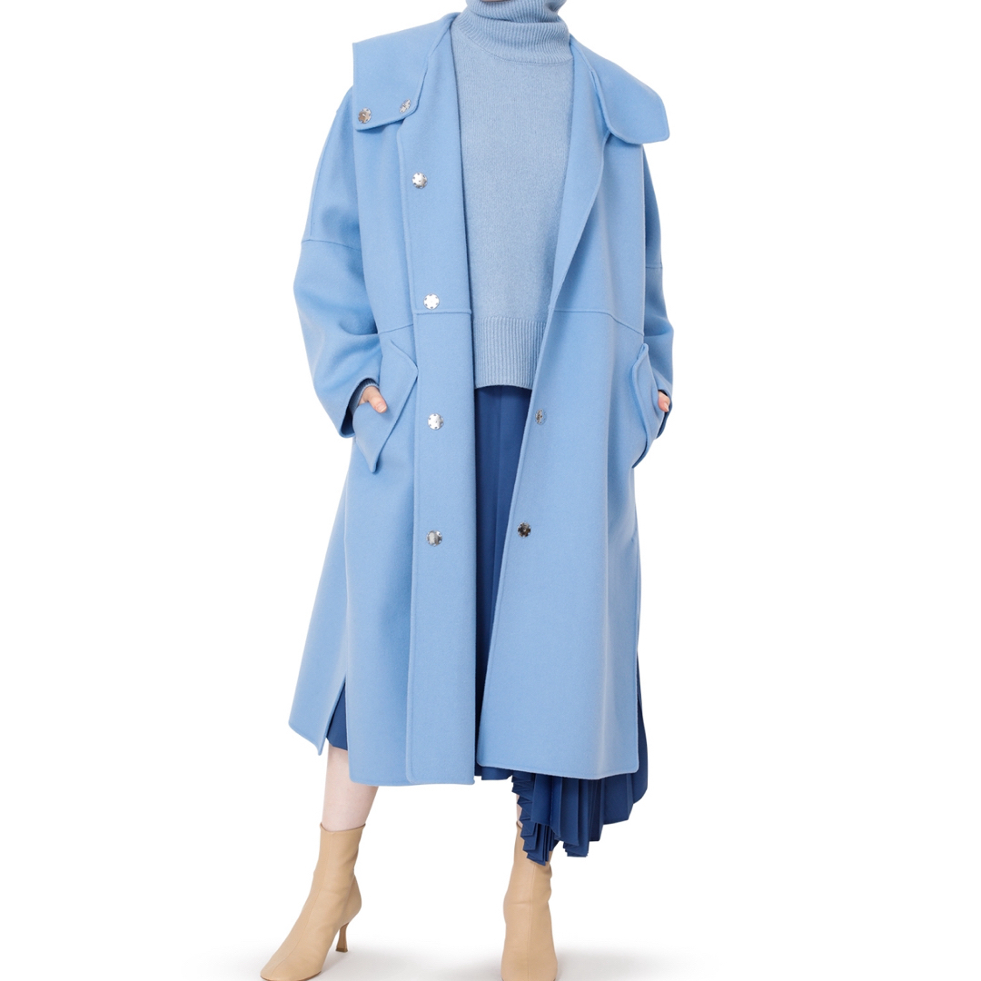 LE CIEL BLEU(ルシェルブルー)の ルシェルブルー　Hooded Over COAT レディースのジャケット/アウター(ロングコート)の商品写真