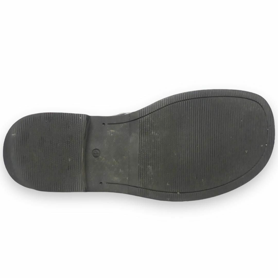 ローファー 25.5 本革 黒 ビジネスシューズ レザー メンズ X6958 メンズの靴/シューズ(スリッポン/モカシン)の商品写真