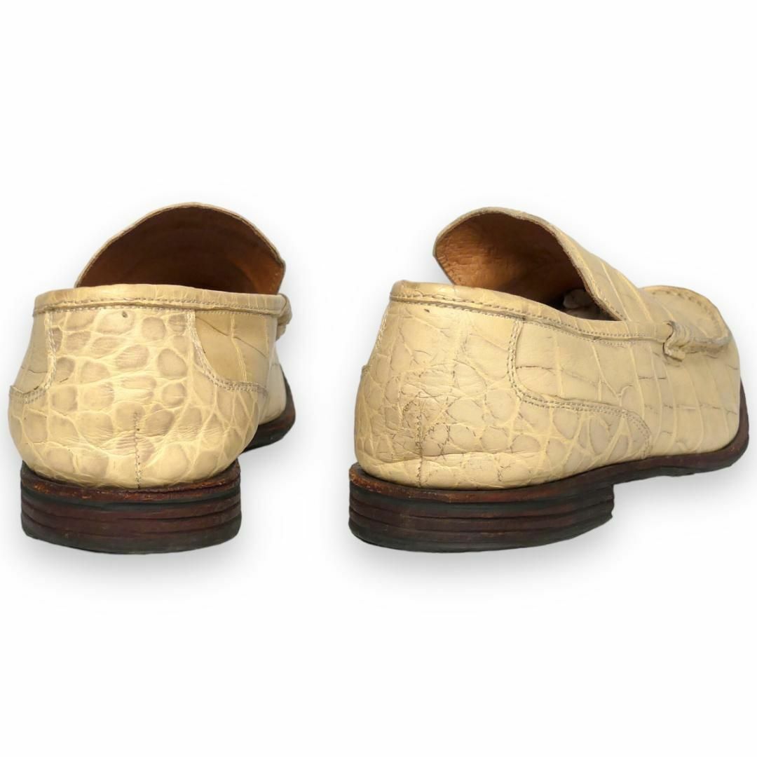 MEN'S BIGI - クロコ スリッポン 25.5 メンズビギ モカシン ローファー