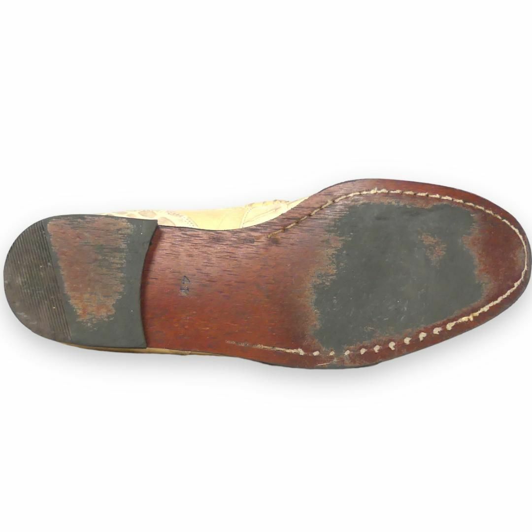 MEN'S BIGI - クロコ スリッポン 25.5 メンズビギ モカシン ローファー