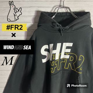 【限定コラボ】FR2×ウィンダンシー ビッグロゴ 両面ロゴ 人気カラーパーカー