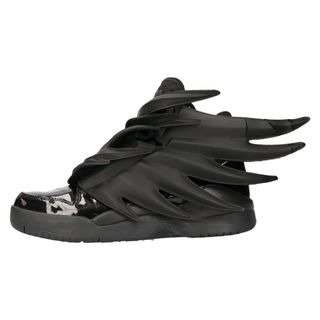 adidas アディダス ×JEREMY SCOTT 3.0 WINGS DARK KNIGHT×ジェレミースコット  ウィングダークナイトハイカットスニーカー D66468 ブラック US9.5/27.5cm