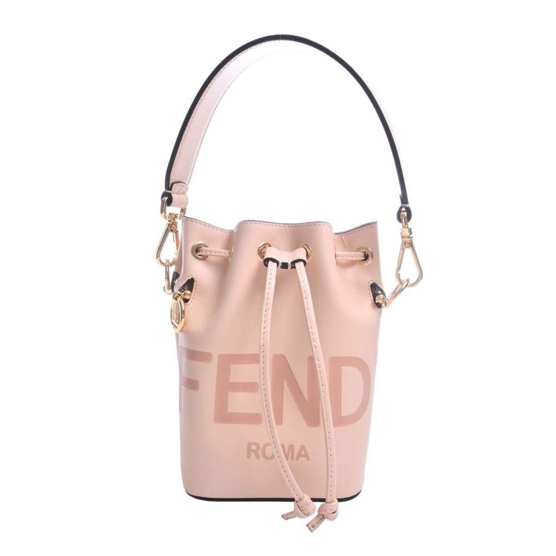 FENDI フェンディ レザー ミニ モン トレゾール 2WAY ハンドバッグ 8BS010 ピンク byレディース