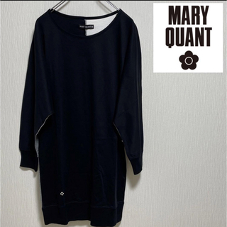 マリークワント(MARY QUANT)の★新品★MARY QUANT マリークワント ロゴ チュニック ワンピース 黒M(チュニック)