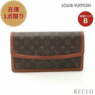 ルイヴィトン(LOUIS VUITTON)のポシェットダムGM モノグラム クラッチバッグ セカンドバッグ PVC レザー ブラウン(クラッチバッグ)