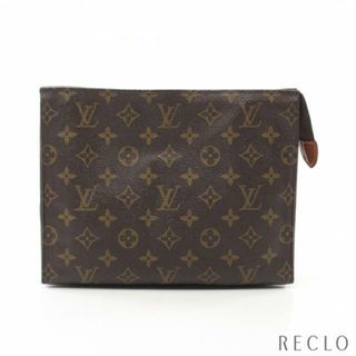 ルイヴィトン(LOUIS VUITTON)のポッシュトワレット26 モノグラム クラッチバッグ PVC レザー ブラウン(クラッチバッグ)