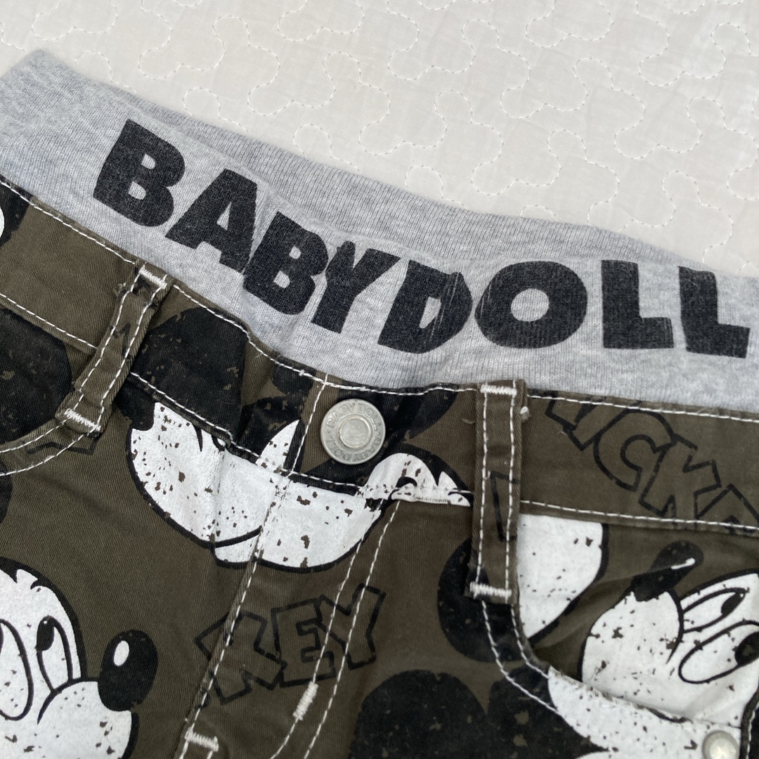 BABYDOLL(ベビードール)の美品　ミッキー柄パンツ キッズ/ベビー/マタニティのキッズ服男の子用(90cm~)(パンツ/スパッツ)の商品写真
