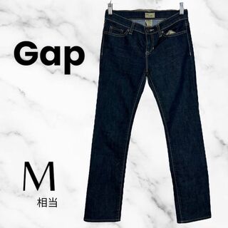 ギャップ(GAP)の美品✨【Gap】テーパードデニムパンツ　ストレートフィット　濃紺　M相当(デニム/ジーンズ)