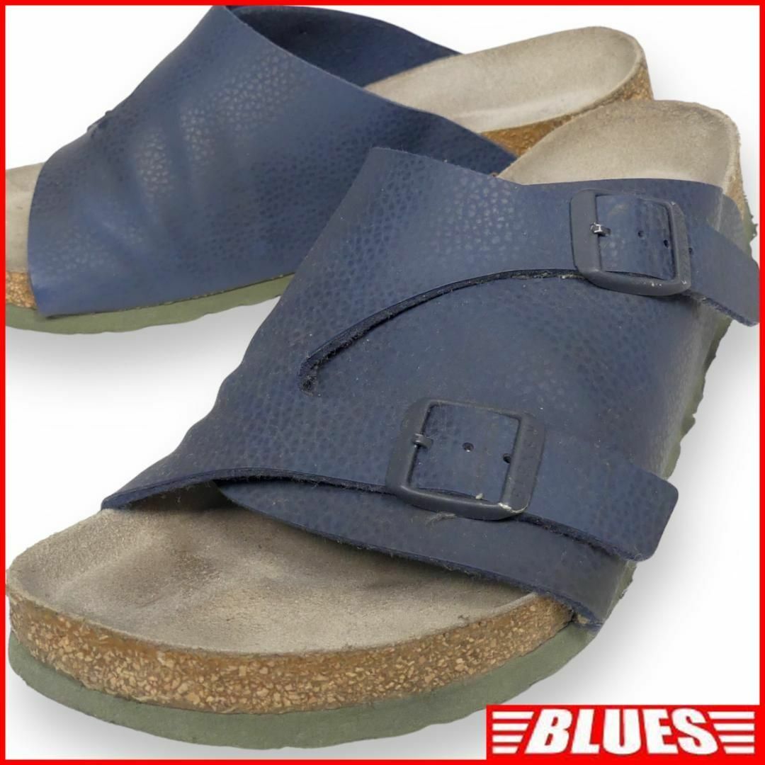 BIRKENSTOCK - ドイツ製 サンダル 26 本革 紺 ビルケンシュトック