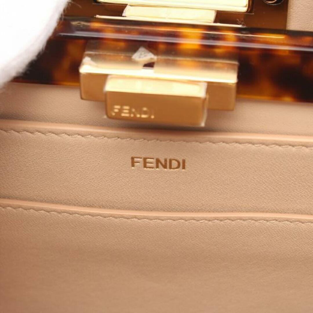 FENDI(フェンディ)のピーカブー アイシーユー ミディアム ハンドバッグ レザー ライトピンク 2WAY レディースのバッグ(ハンドバッグ)の商品写真