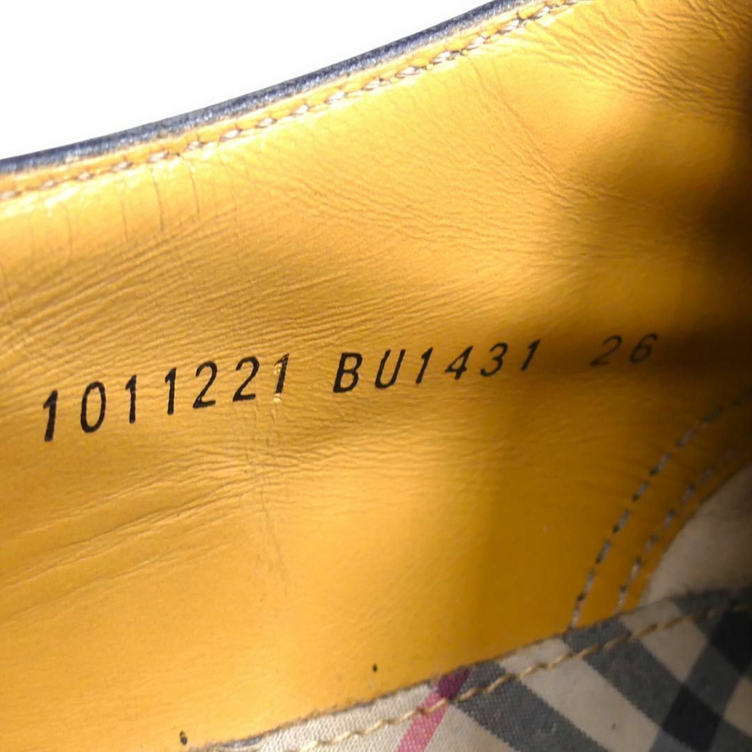 BURBERRY - BURBERRY バーバリー モンクストラップ 26 本革 黒 BURBERRY - BURBERRY バーバリー モンクストラップ 26 本革 黒